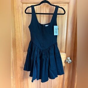 NTW!! 12th Tribe Kit Black Drop Waist Mini Dress Size M